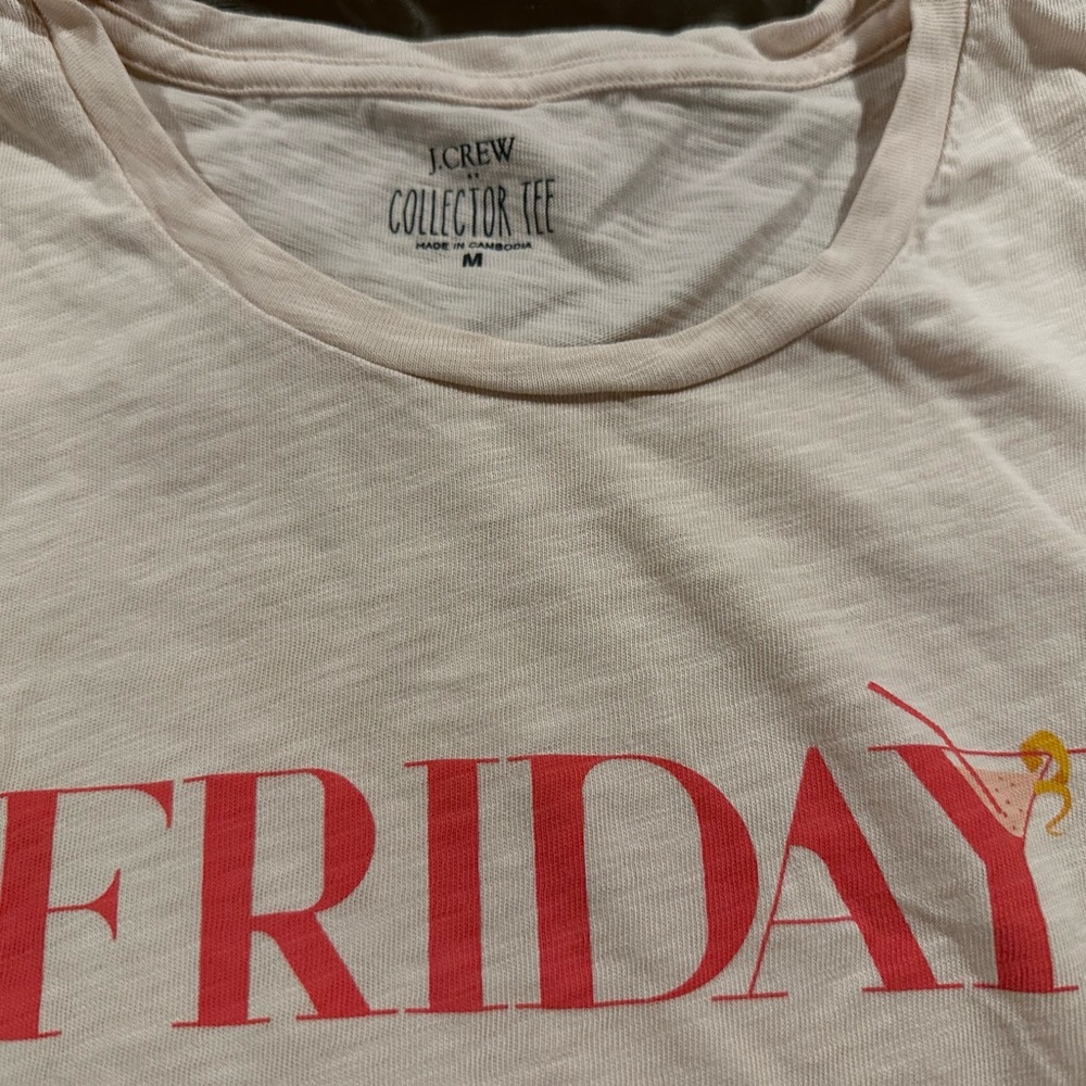 New, boutique tee, drink tee, J Crew